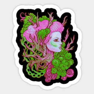 Emerald Posy Spring Dryad Sticker